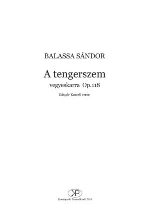 Balassa Sándor: A tengerszem
