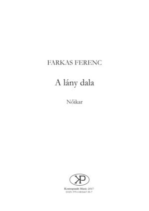 Ferenc Farkas: A lány dala