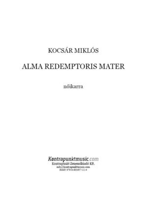 Kocsár Miklós: Alma redemptoris mater