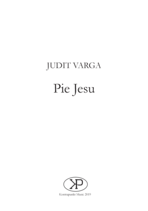 Varga Judit: Pie Jesu