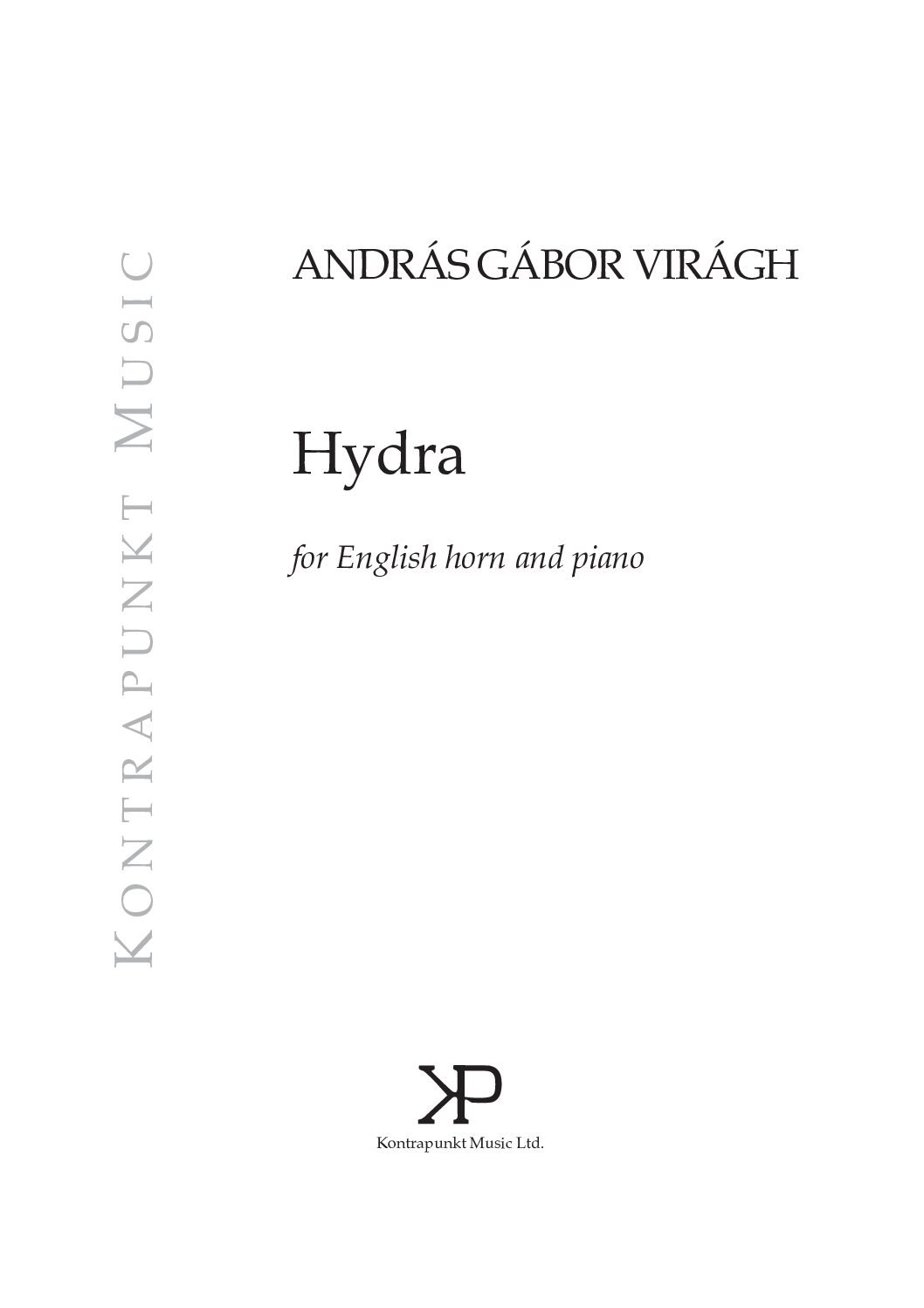 András Gábor Virágh: Hydra – for English horn and piano