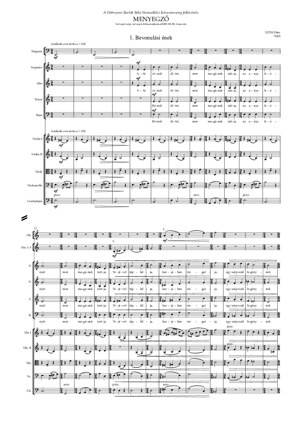 Tóth Péter: Menyegző