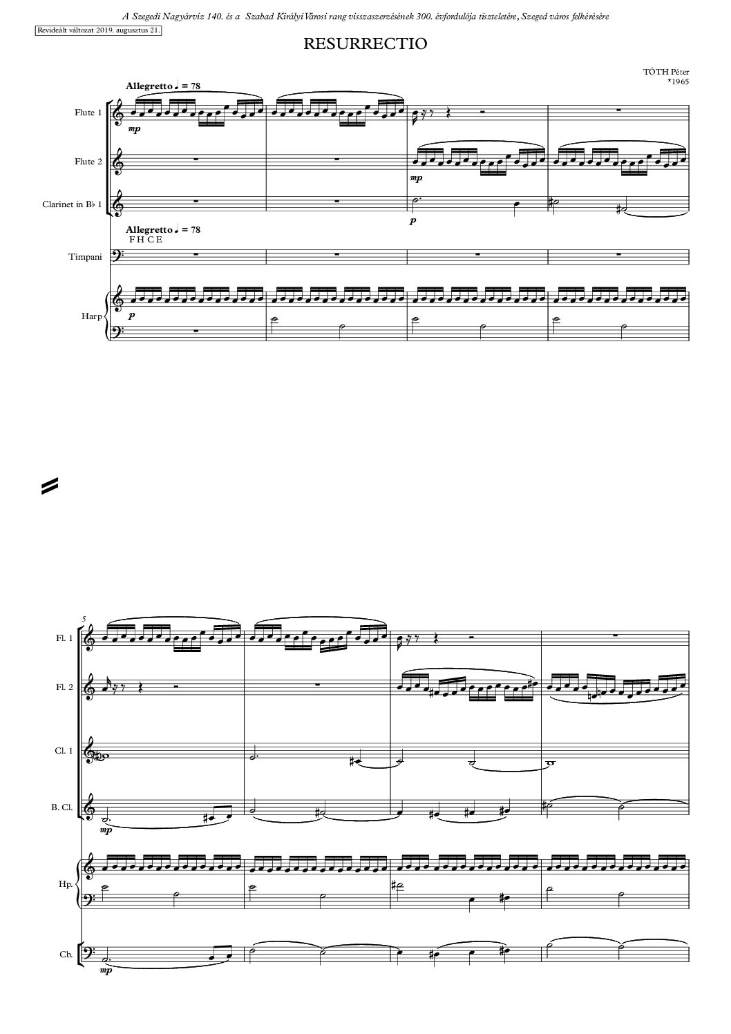 Péter Tóth: Resurrectio