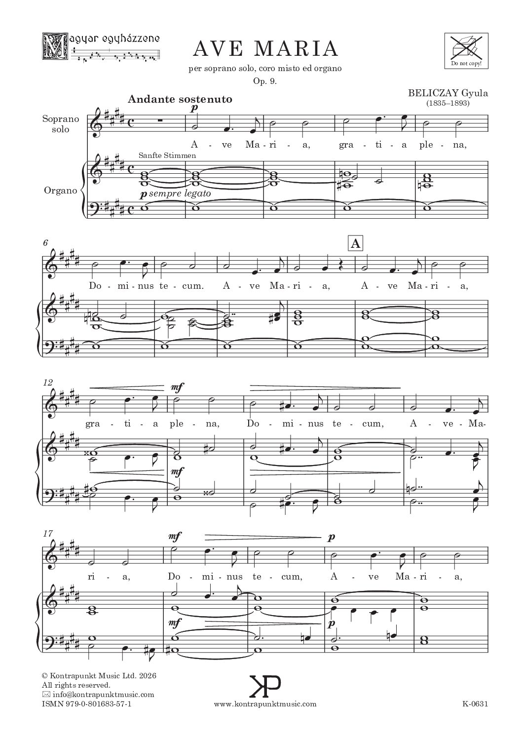 Beliczay Gyula: Ave Maria