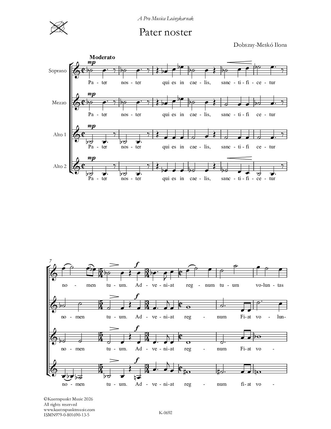 Dobszay-Meskó Ilona: Pater noster